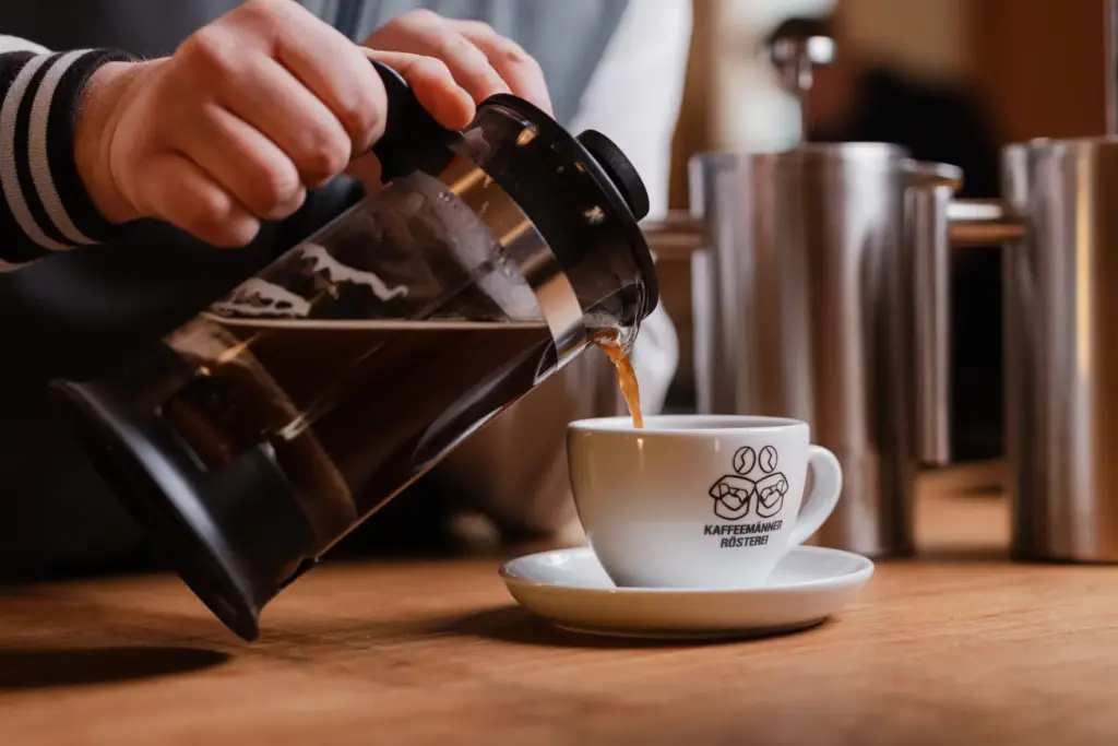 Kaffeeextraktion -French Press Kaffee